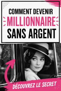 Femme réfléchissant à des stratégies pour devenir millionnaire sans investir d'argent.