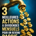 Graphique illustrant les dividendes mensuels pour un revenu passif