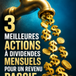 Graphique illustrant les dividendes mensuels pour un revenu passif