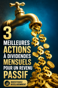 Graphique illustrant les dividendes mensuels pour un revenu passif