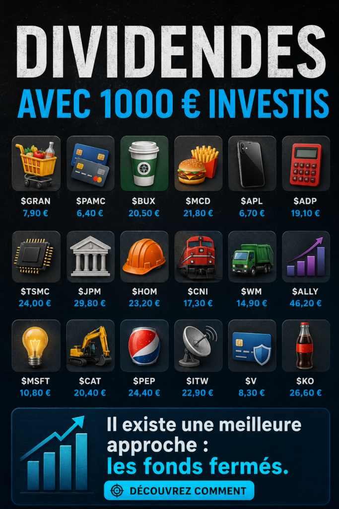 Visuel illustrant des fonds fermés en investissement