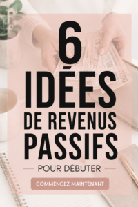 Une femme pensant à des idées de revenus passifs