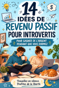 Femme réfléchissant à des idées de revenus passifs, illustration chaleureuse et pratique