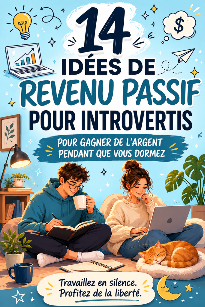 Femme réfléchissant à des idées de revenus passifs, illustration chaleureuse et pratique