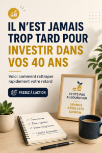 Une femme de 40 ans envisage de commencer à investir pour son avenir financier.