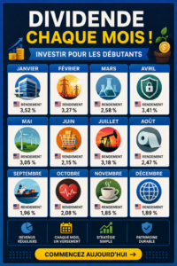Femme consultant les performances de ses investissements pour toucher des dividendes mensuels.