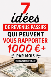 Femme tenant un carnet et un ordinateur, réfléchissant à des idées de revenus passifs.