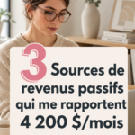 Jeune femme réfléchissant à des stratégies de revenus passifs dans un environnement convivial.
