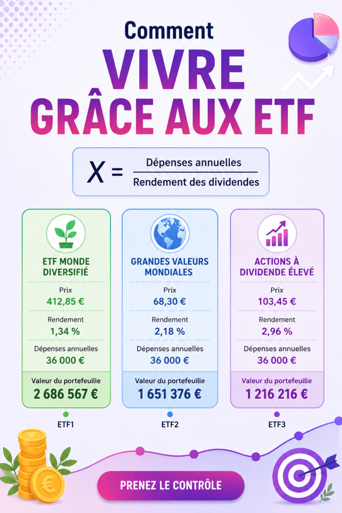 Femme souriante présentant un graphique d'évolution de son investissement dans des ETF