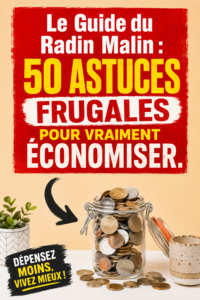 Illustration d'une femme utilisant des astuces d'économie à la maison pour son budget familial.