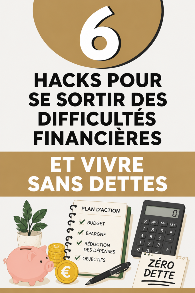 Femme examinant ses finances avec un sourire, symbolisant une gestion réussie de son budget.