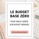 Femme calculant son budget avec des notes et un ordinateur