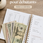 Femme utilisant des enveloppes pour le cash stuffing et gérer son budget.