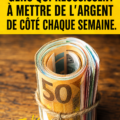 Femme écrivant un budget pour économiser de l'argent chaque semaine