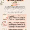 Femme souriante vérifiant son budget avec un carnet et un calculator