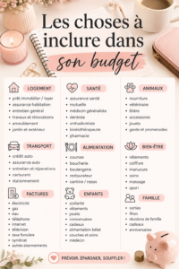 Femme réfléchissant à son budget avec un carnet et un stylo sur la table.