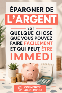 Un carnet ouvert avec une calculatrice et des pièces de monnaie, représentant l'épargne.
