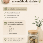 Illustration d'une femme réfléchissant à comment épargner de l'argent