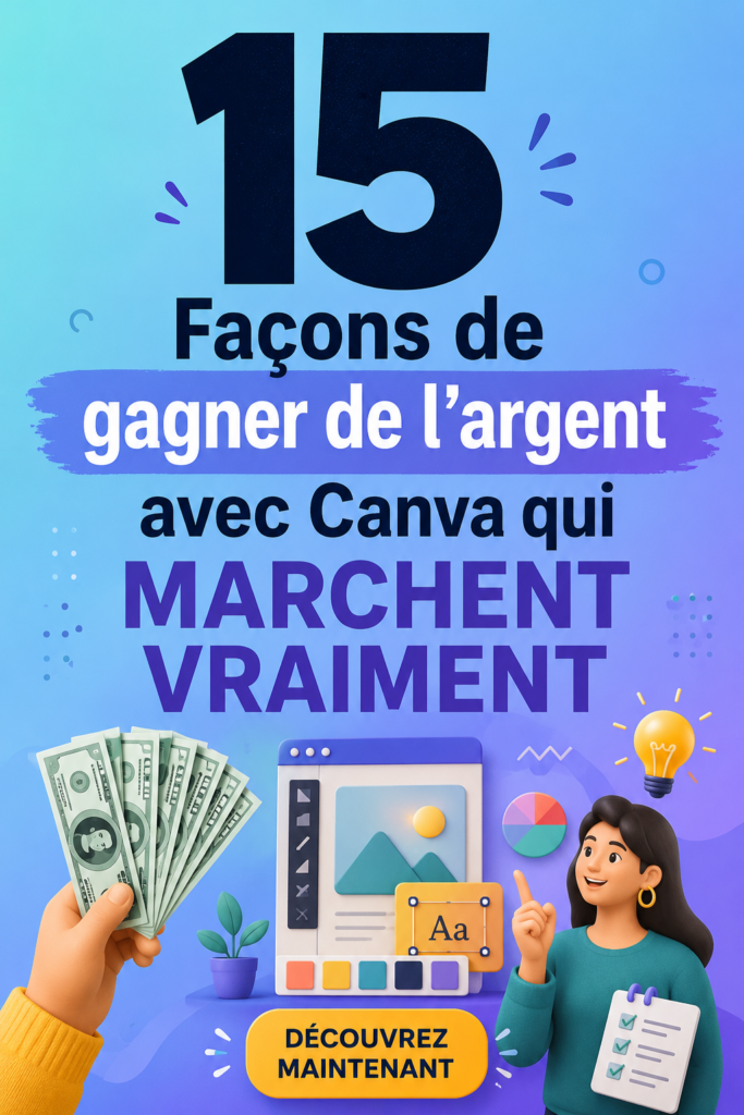 Femme utilisant Canva sur son ordinateur pour créer des designs