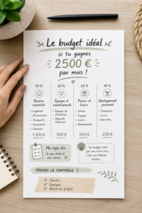 Femmes planifiant leur budget mensuel à partir de 2500 €