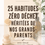Un ensemble de produits ménagers naturels sur une table, symbolisant un mode de vie zéro déchet.