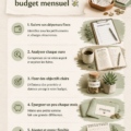 Femme utilisant un ordinateur pour gérer son budget mensuel.