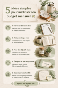 Femme utilisant un ordinateur pour gérer son budget mensuel.