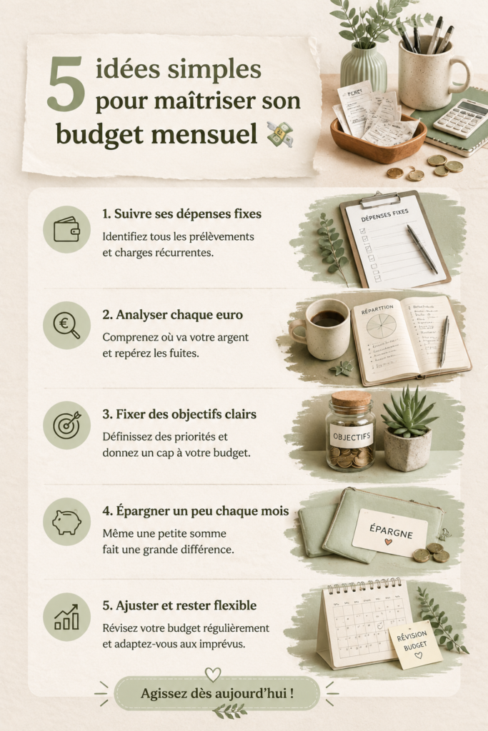 Femme utilisant un ordinateur pour gérer son budget mensuel.