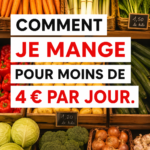 Assiette de repas équilibré à petit prix comprenant légumes et protéines