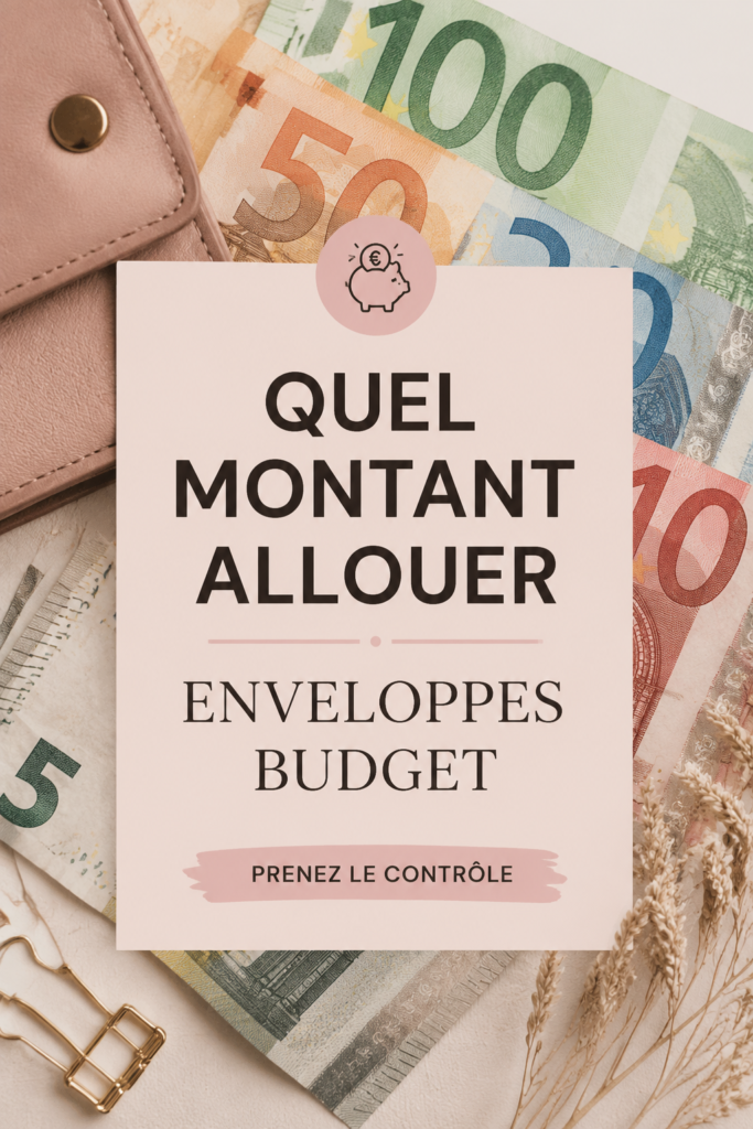 Femme réfléchissant à son enveloppe budget avec des notes et un ordinateur.