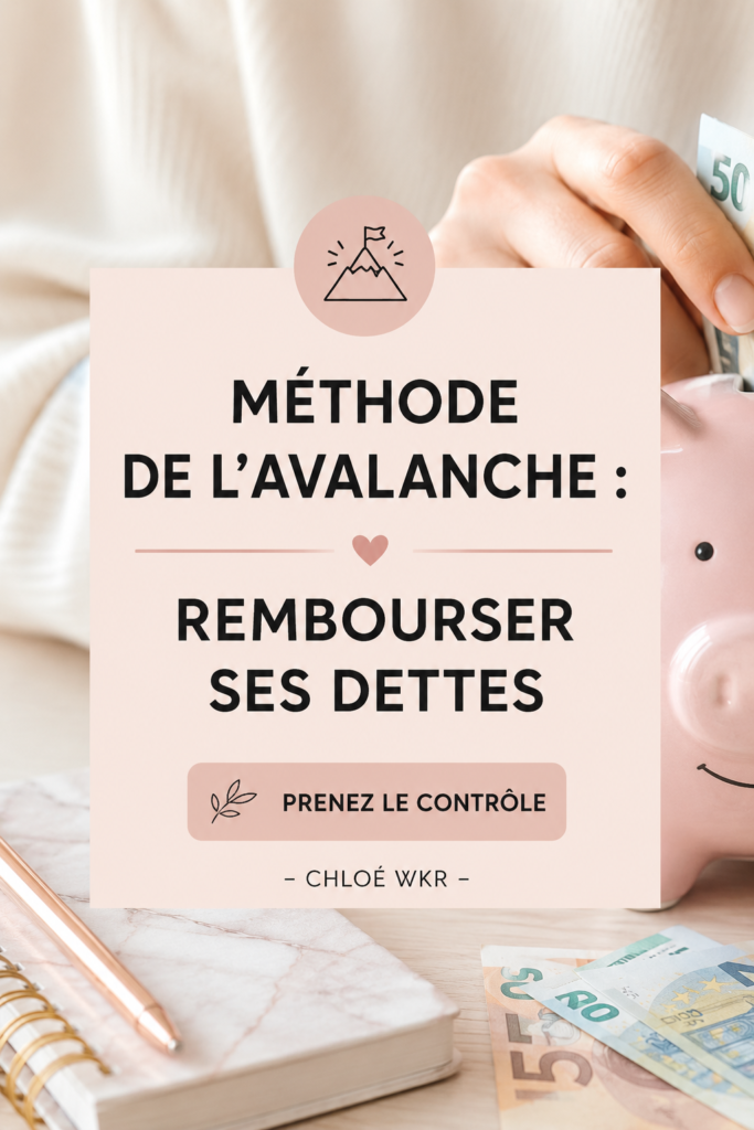Illustration de la méthode de l'avalanche pour rembourser ses dettes