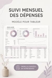 Modèle de suivi des dépenses sur Google Sheets pour une gestion financière simplifiée.