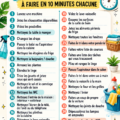 Femme utilisant un chiffon pour nettoyer une surface de cuisine en seulement 10 minutes