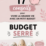 Une femme souriante examine un budget sur son ordinateur, symbolisant la gestion financière intelligente.