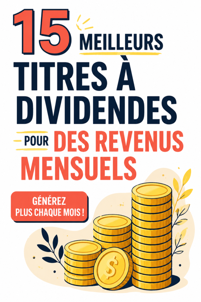Composition représentant des actions à dividendes élevés sur un fond graphique.