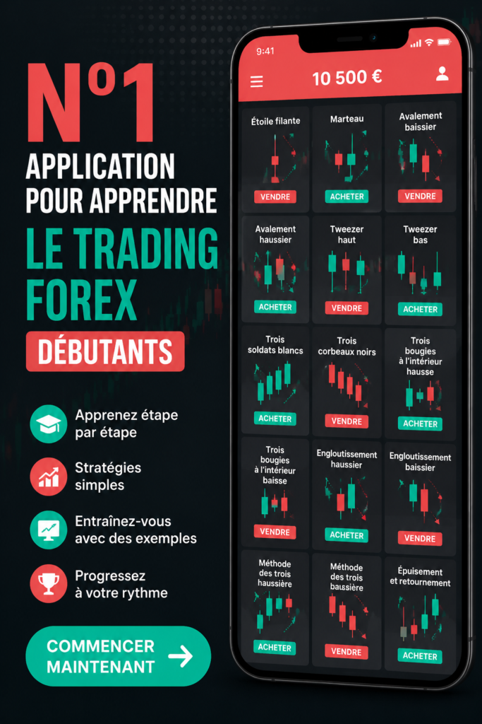 Une femme utilise une application de trading Forex sur une tablette pour apprendre.