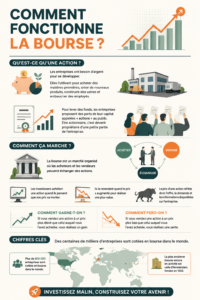 Femme regardant des graphiques de la Bourse sur son ordinateur, symbolisant l'investissement