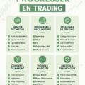 Femme regardant des graphiques de trading sur un ordinateur, représentant les principes de trading.