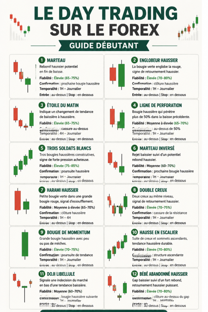 Image représentant le concept de trading sur le Forex, avec des graphiques et des devises.