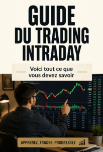 Femme regardant des graphiques de trading sur un ordinateur, symbole de l'initiation au day trading.