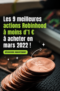 Un graphique de bourse montrant des penny stocks en hausse pour mars 2022.