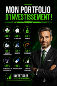 Un portfolio coloré et attractif inspiré de Mr. Wonderful, représentant le monde de l'investissement féminin.