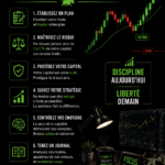 Une femme analysant des graphiques de trading avec un ordinateur, symbolisant la croissance du capital
