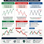 Un graphique illustrant la structure de marché et les tendances de trading
