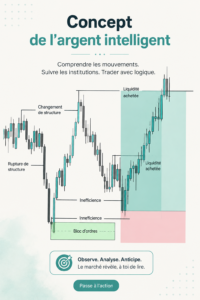 Un graphique illustrant le concept d'argent intelligent dans les investissements