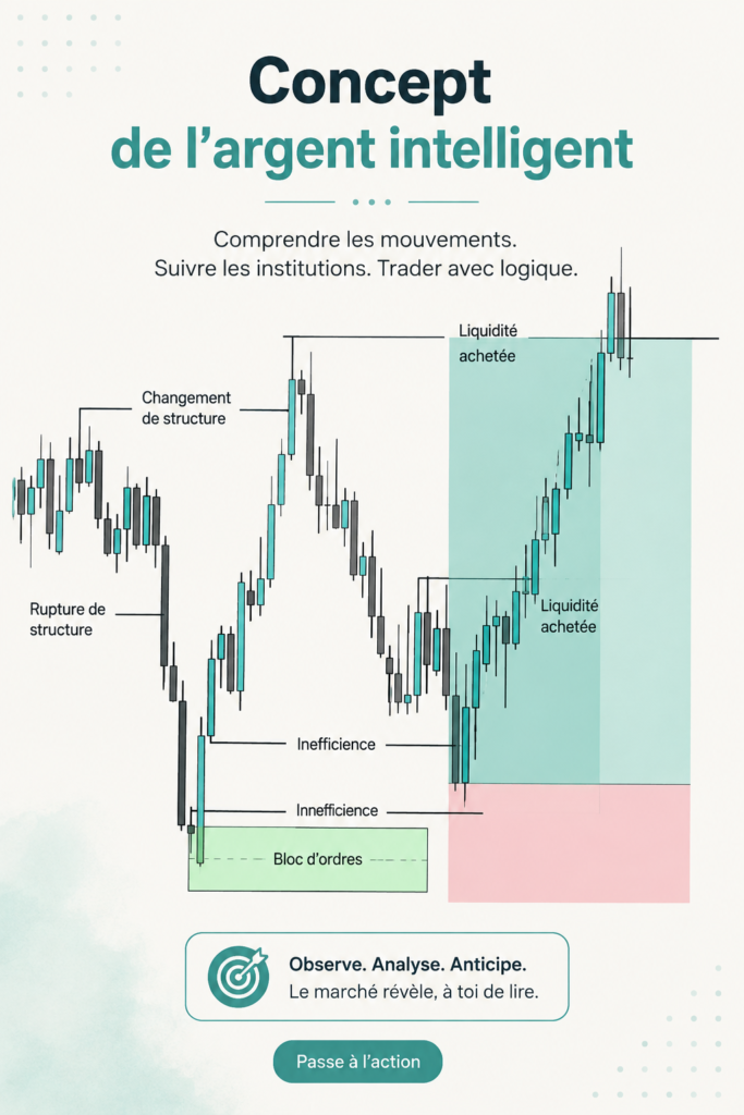 Un graphique illustrant le concept d'argent intelligent dans les investissements
