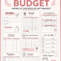 Une page de bullet journal illustrant la gestion d'un budget personnel