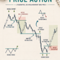 Illustration représentant un graphique boursier illustrant la price action dans les investissements