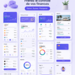 Femme utilisant une application de gestion financière sur sa tablette.