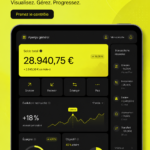 Tableau de bord de gestion financière Ulty avec des graphiques et des données analytiques.